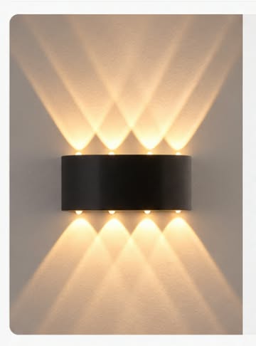 LAMPARA DE PARED TRICOLOR LED IP65