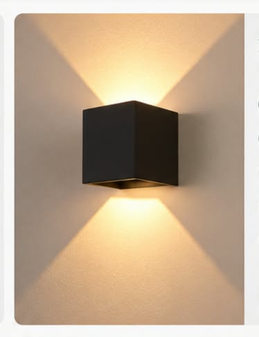 LAMPARA DE PARED LED TRICOLOR IP65 6W.